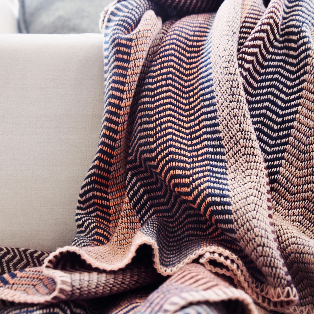 ☆Roros ブランケット ストライプ ☆未使用☆ロロスツイード Roros tweed -ロロスツイード ブランケット