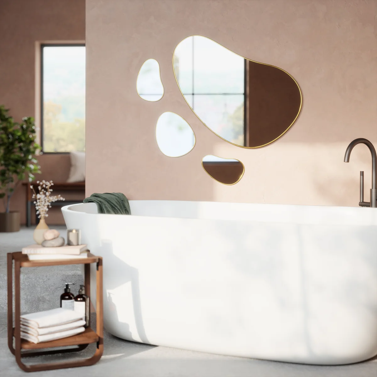 Umbra - Hubba Pebble Wall mirror | Connox