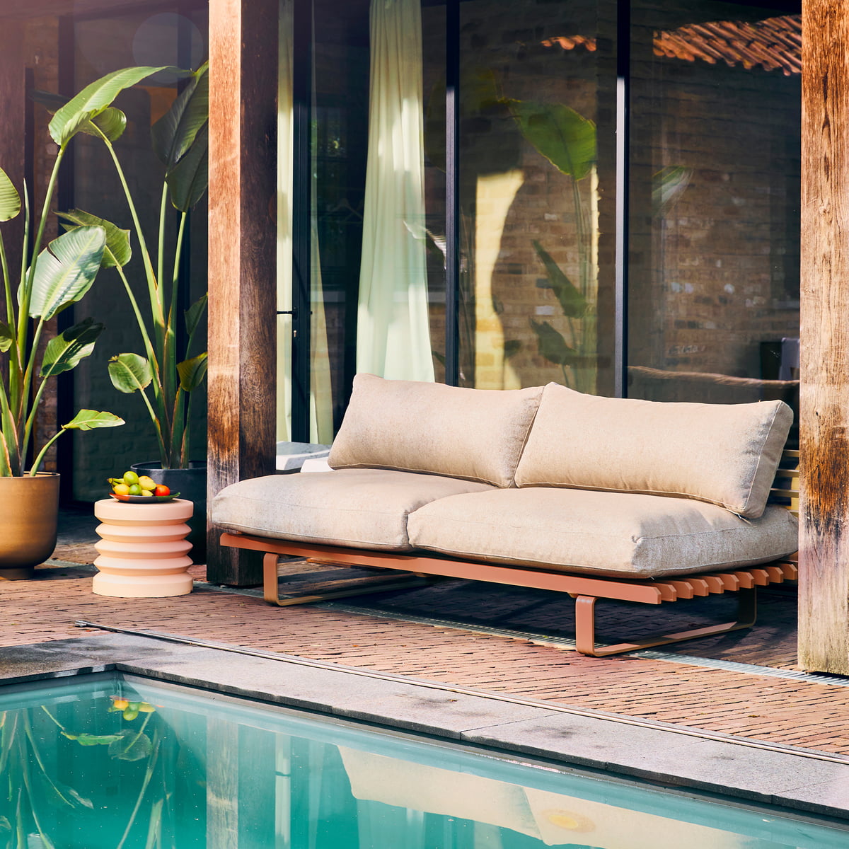 Kelder vooroordeel bevestigen HKliving - Cushion for aluminium Outdoor Lounge Sofa | Connox