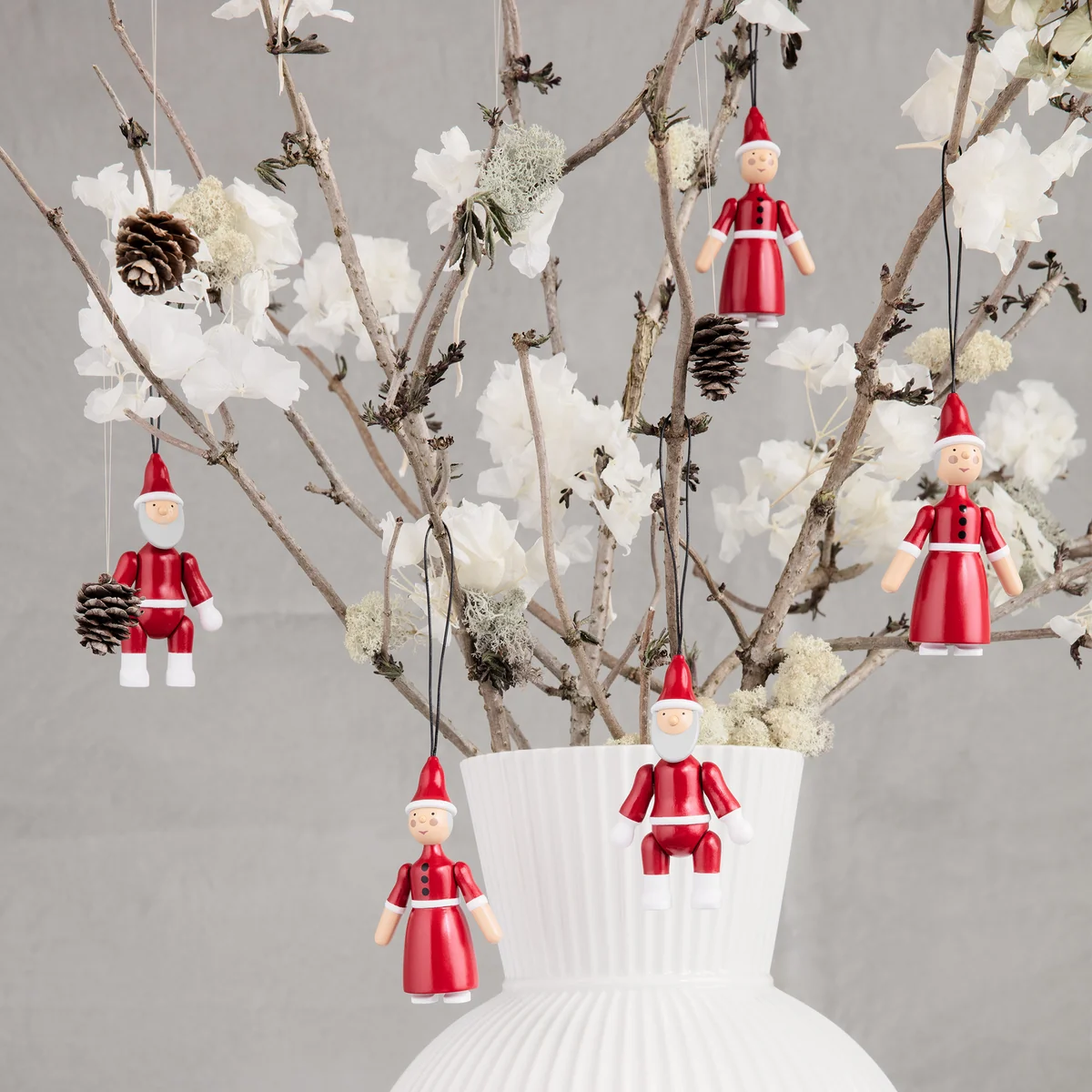 美品【KAY BOJESEN】SANTA CLAUS Kay Bojesen - Santa Claus & Santa Claus wooden ornaments