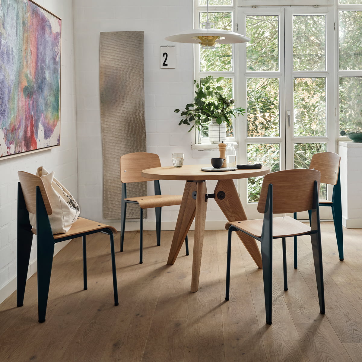 専用新品2脚セットJean Prouve STANDARD CHAIR椅子A復刻 名作新品2脚セットJean Prouve STANDARD CHAIR 椅子復刻 - 椅子