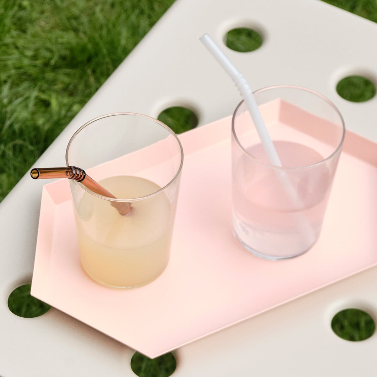 HAY Sip Cocktail straws, 4 pcs, glass
