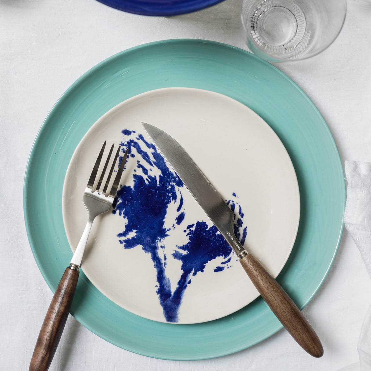 Assiette à dessert Feast Serax - bleu blanc