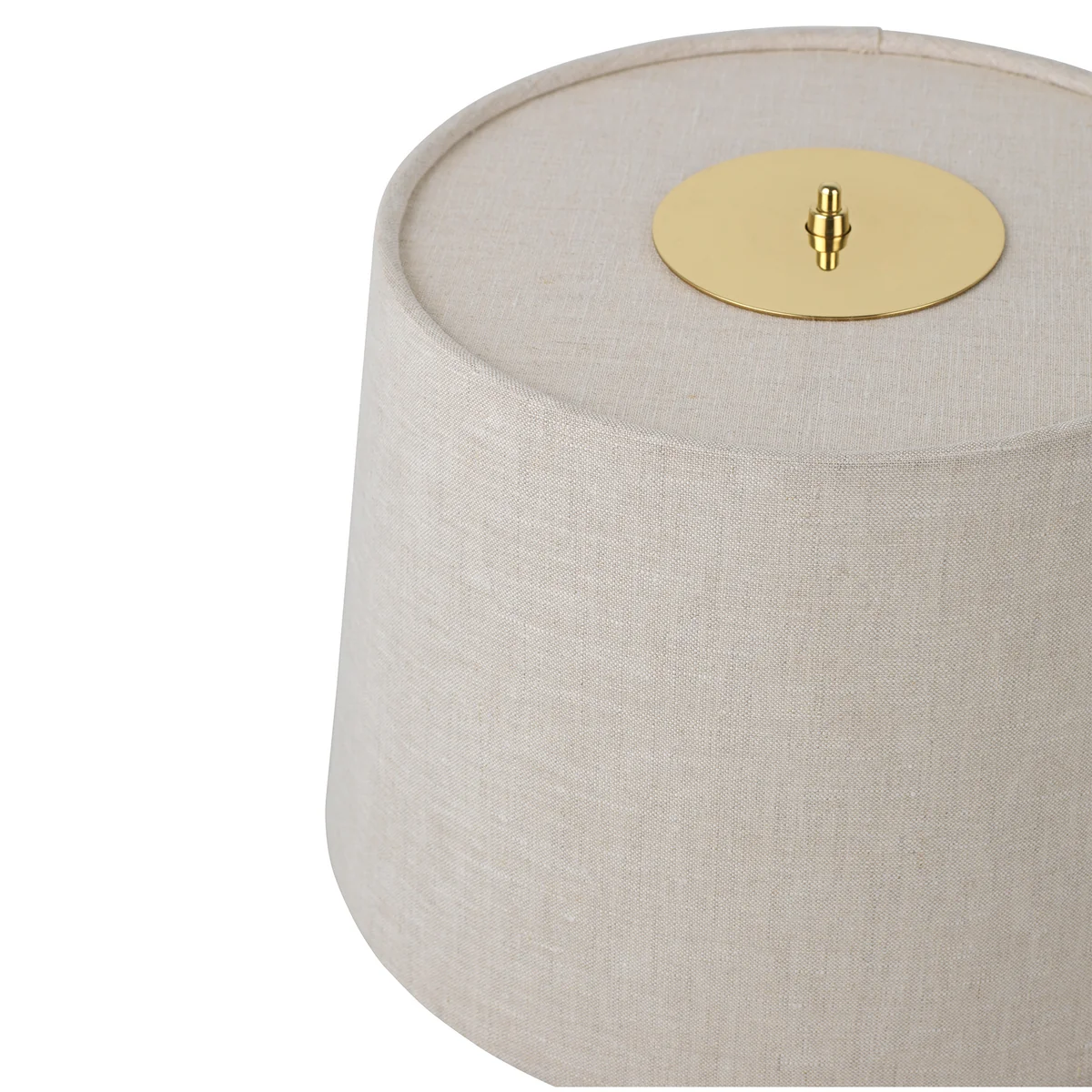 Gubi -9205-table lamp-canvas-brass detail