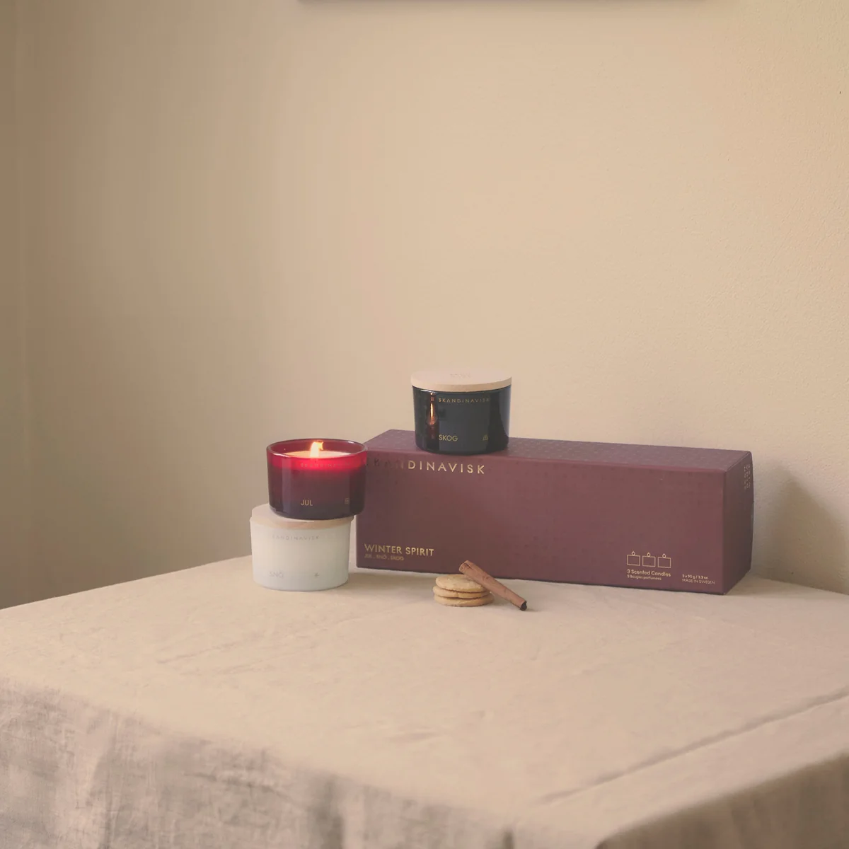 Candle set Mini Winter Spirit set of 3 from Skandinavisk