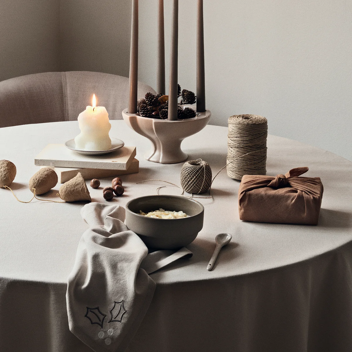 Christmas Pulp Bell garland from Broste Copenhagen