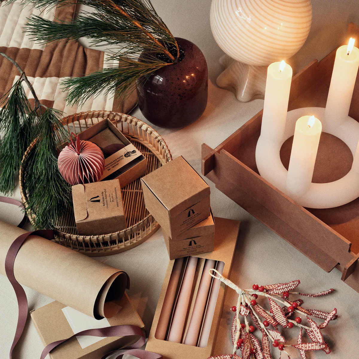 Christmas Pulp Deco pendant from Broste Copenhagen