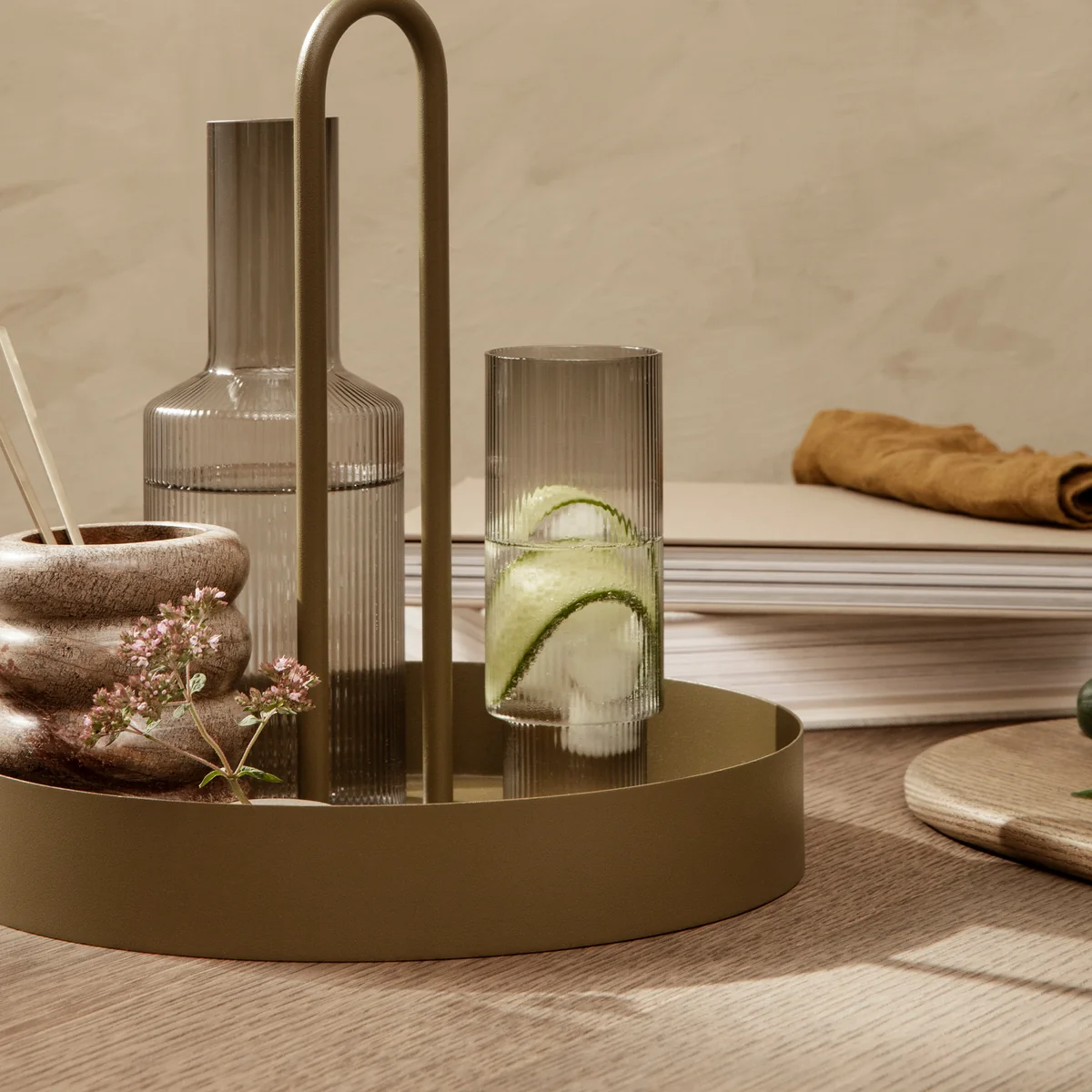 グラス・カップ・酒器 ferm living Ripple Small Glasses Small Ripple glass for festive occasions – ferm LIVING
