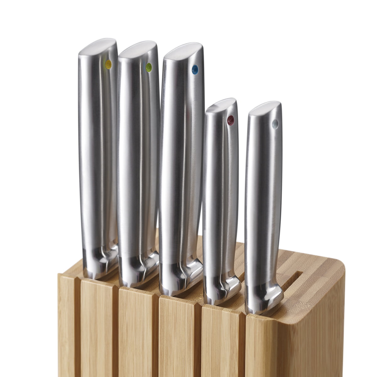 Elevate™ 5-Piece Bamboo Knife Block Set