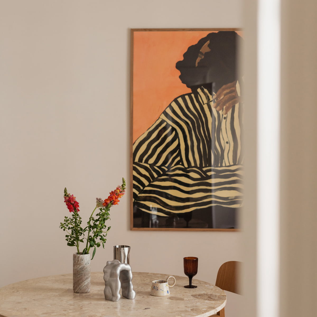 北欧The Poster Club 50×70cm Serene Stripes The Poster Club - Serene Stripes by Hanna Peterson | Connox