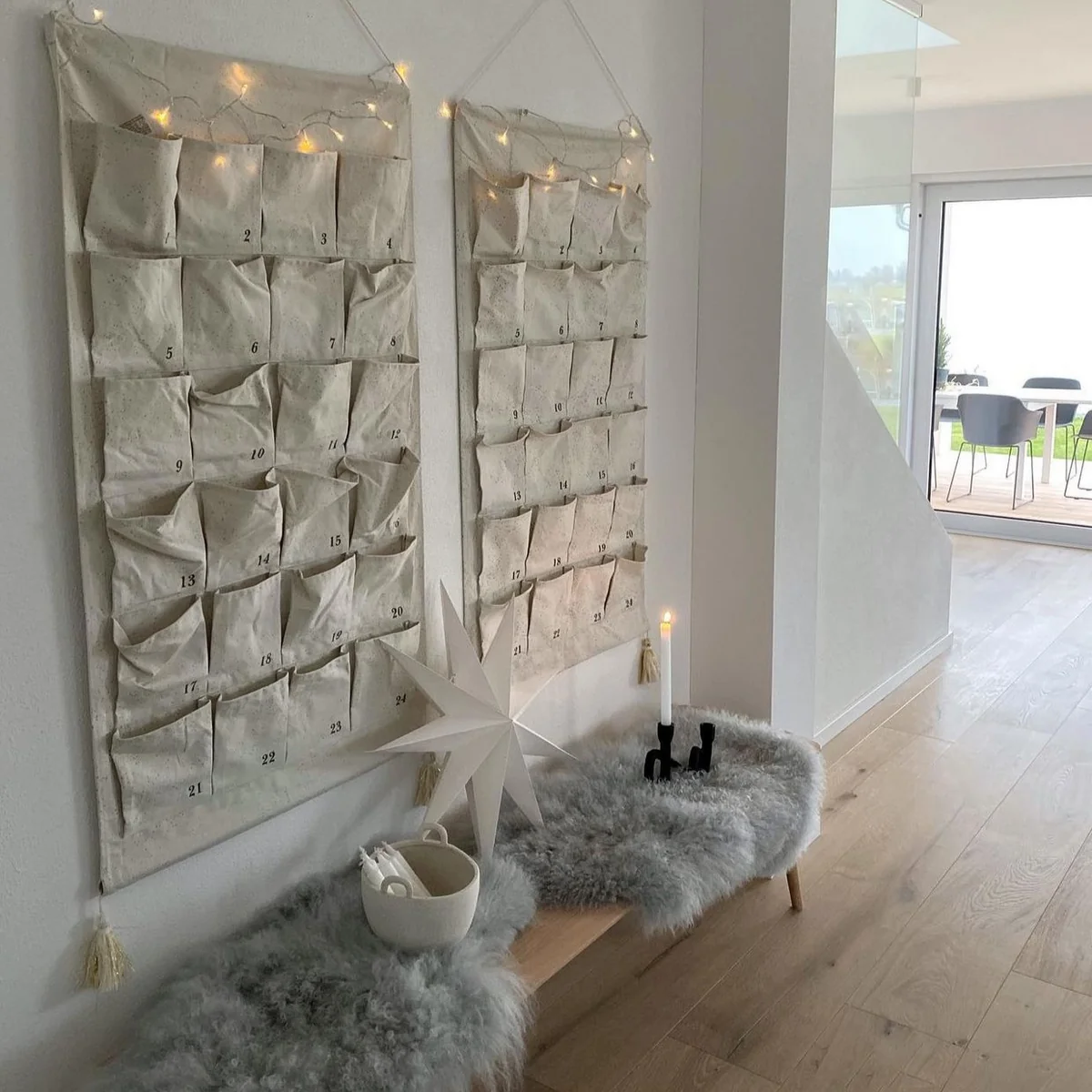 The Mashel candleholder from Bloomingville on the coffee table next to other candleholders