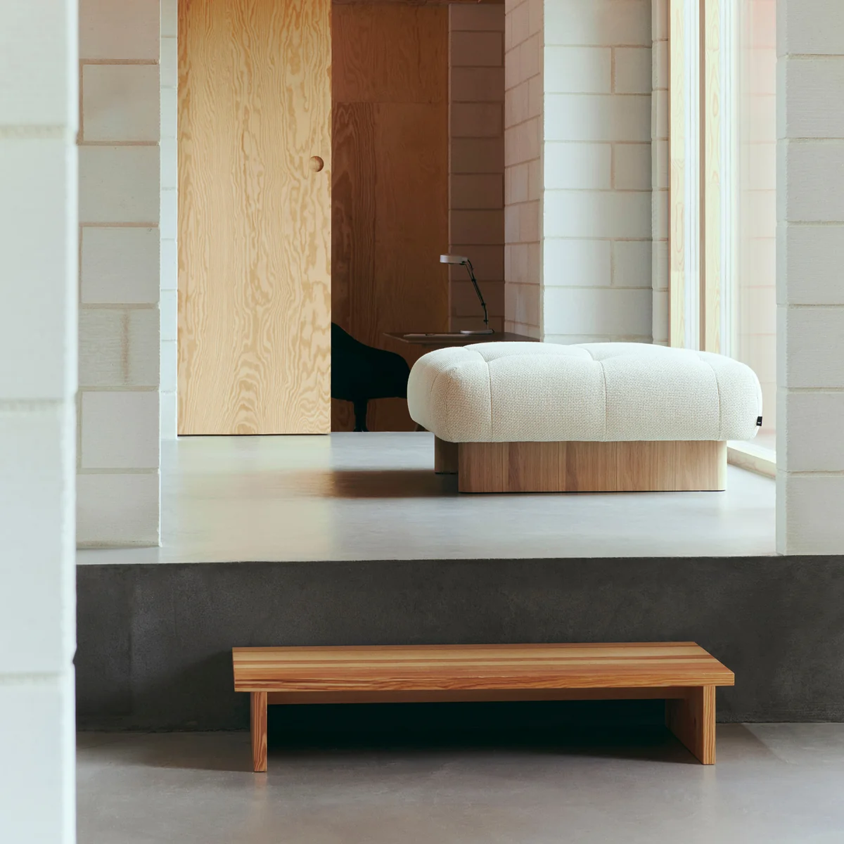 Quilton Lift Ottoman from HAY