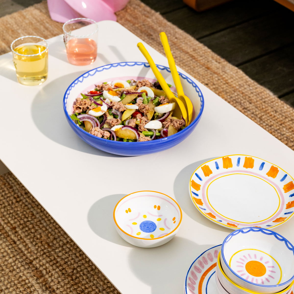 Boavista salad bowl Ø 30 cm, blue by & klevering