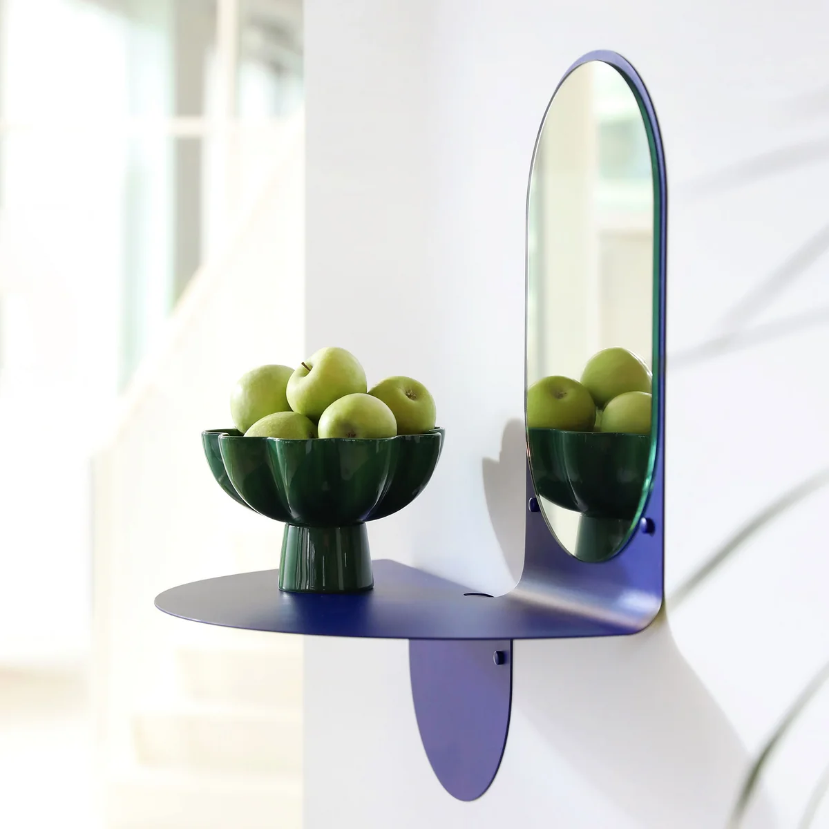 Flip mirror, 53 x 63 cm, blue from & klevering