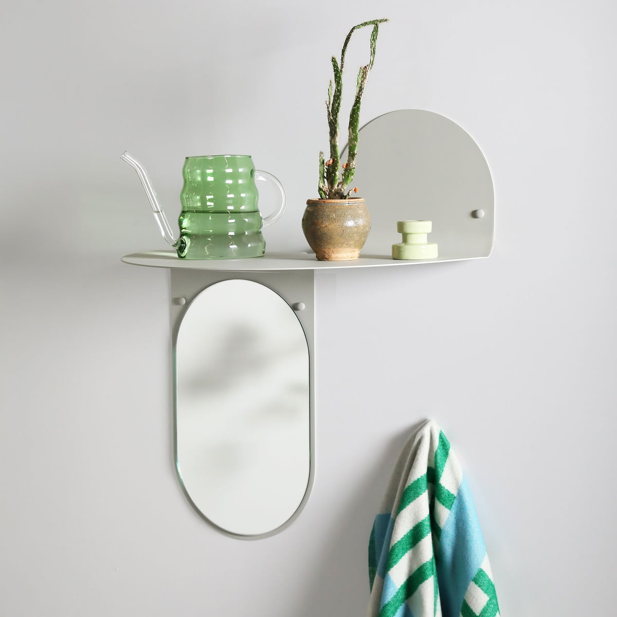 Flip mirror, 53 x 63 cm, gray from & klevering