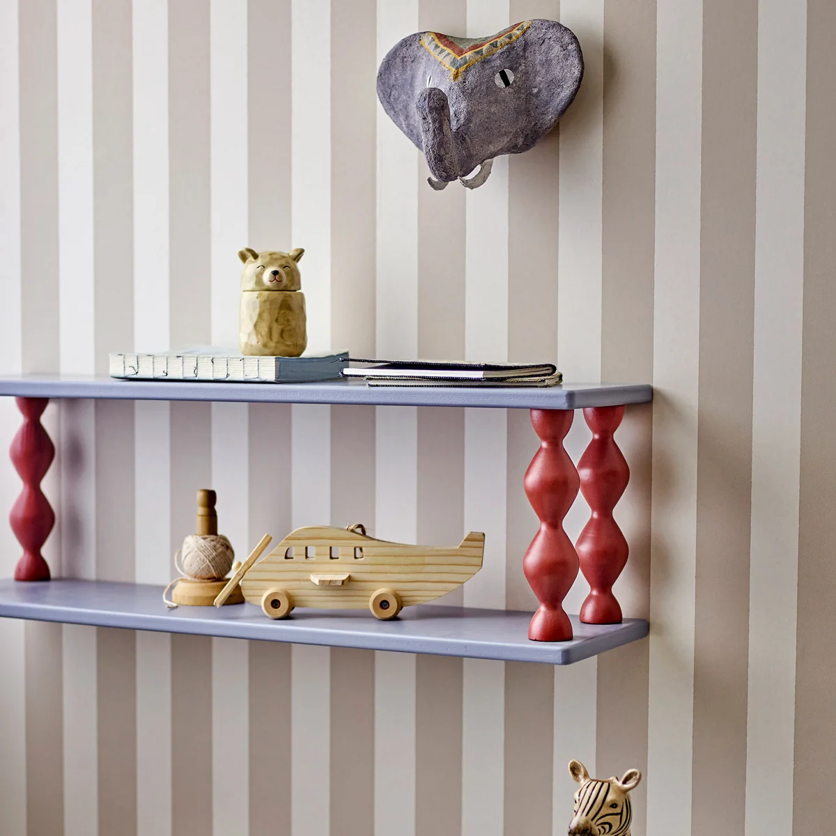 Bloomingville Mini - Bibiola wall shelf, 80 cm, blue