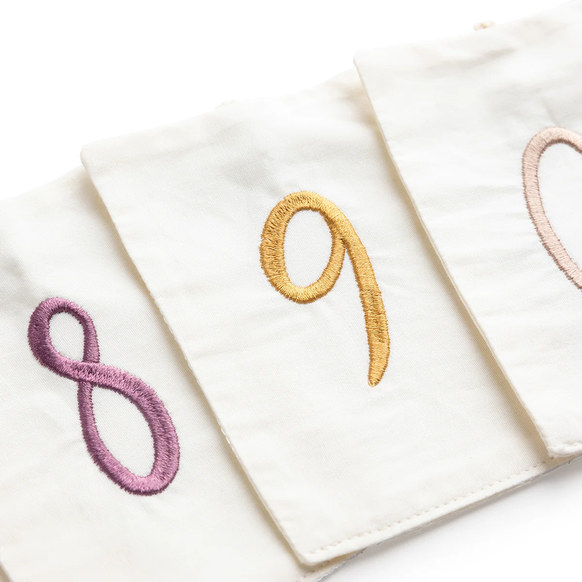 Sebra - Birthday flag pennant, numbers 0-9, multicolored