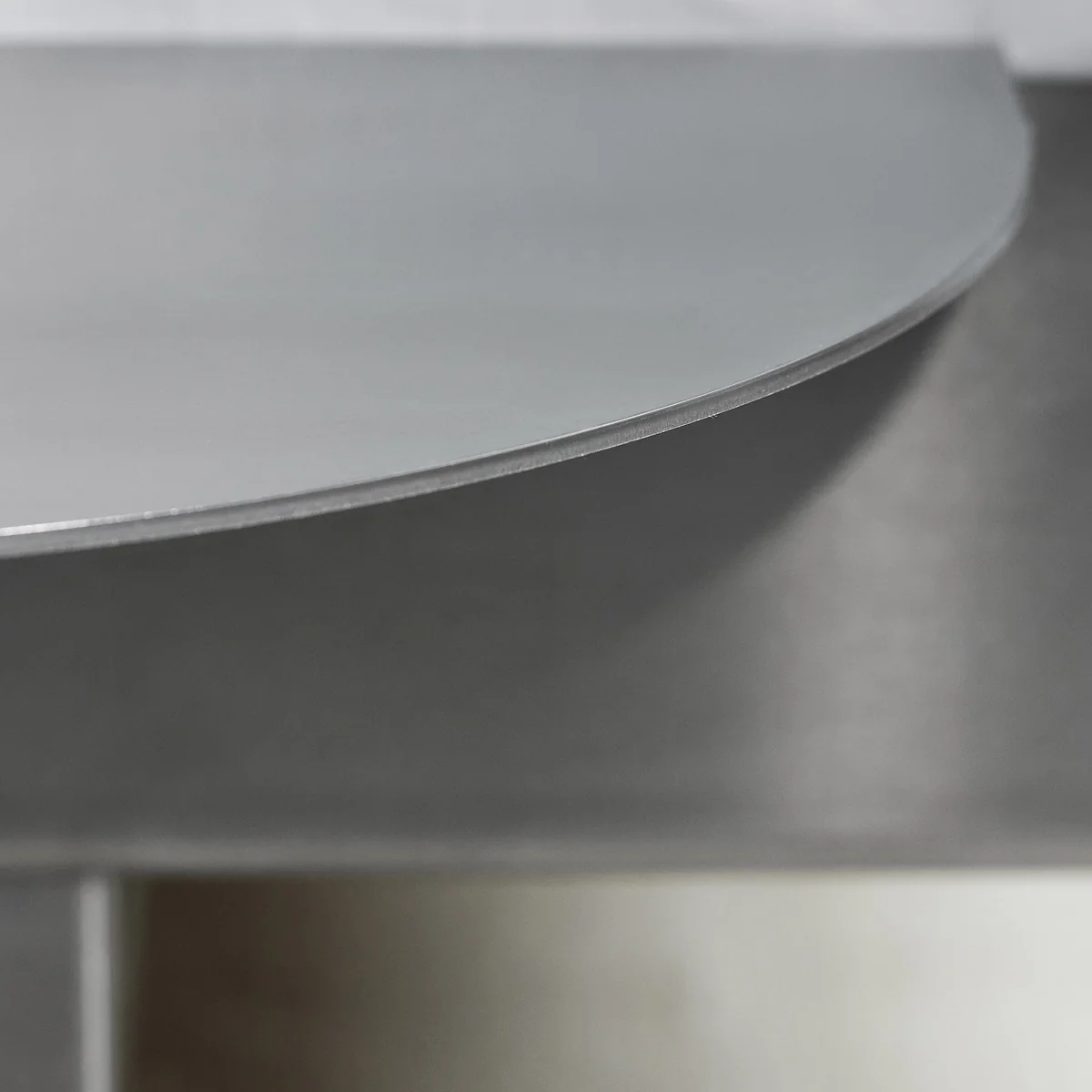 Moebe - Bedside table for bed, stainless steel