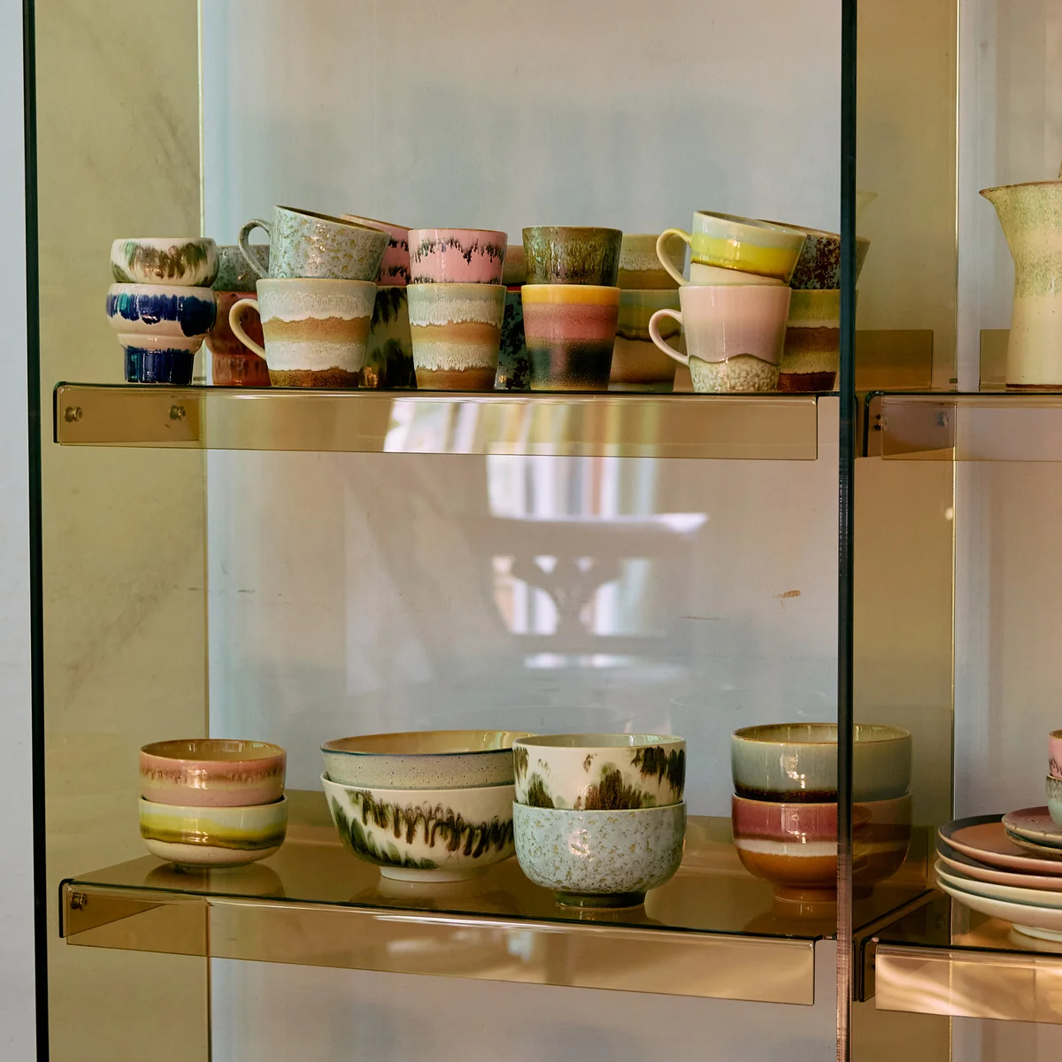 HKliving - 70's Pasta bowl, coffee mug, cappuccino cup