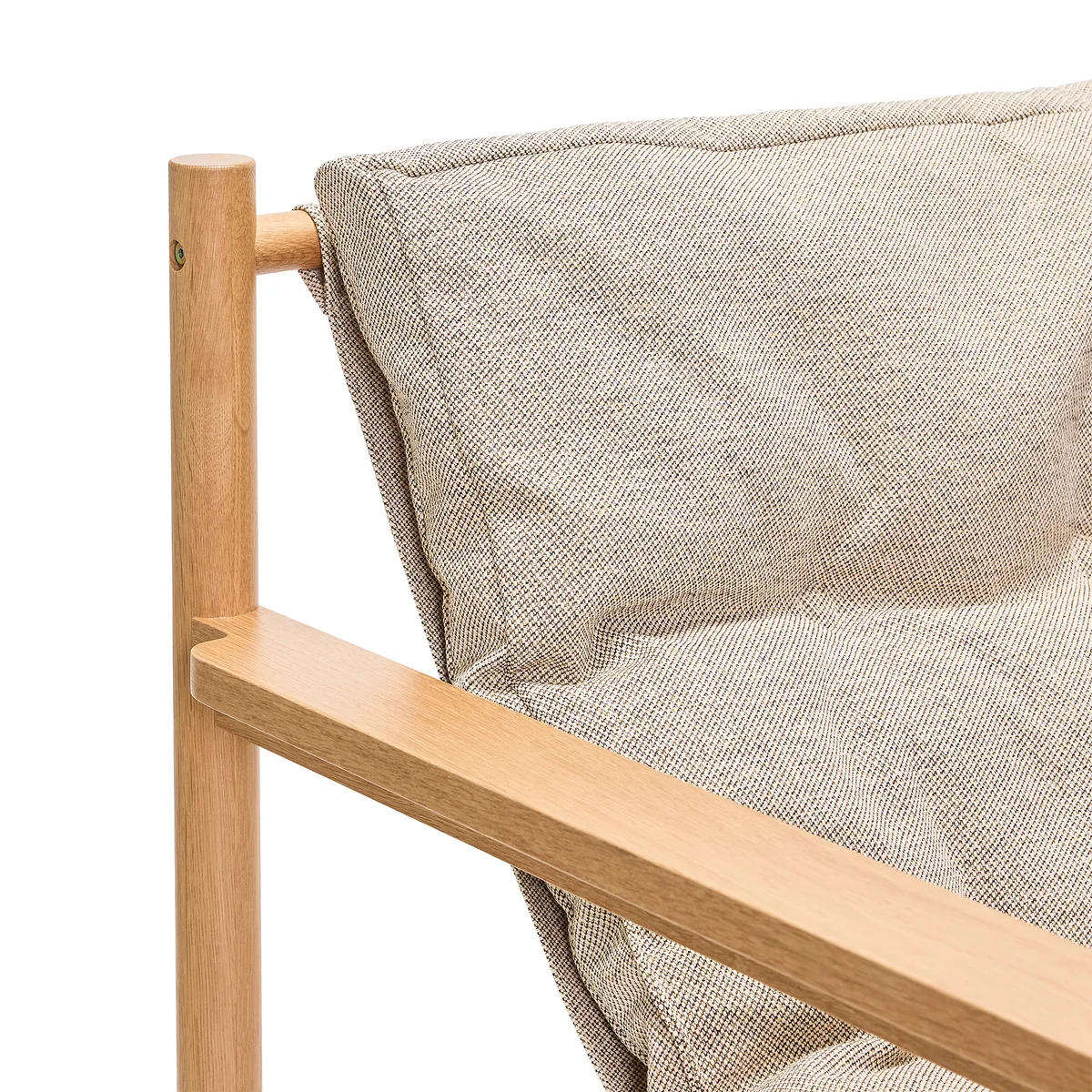 Hübsch Interior - Heritage Lounge chair natural oak / beige