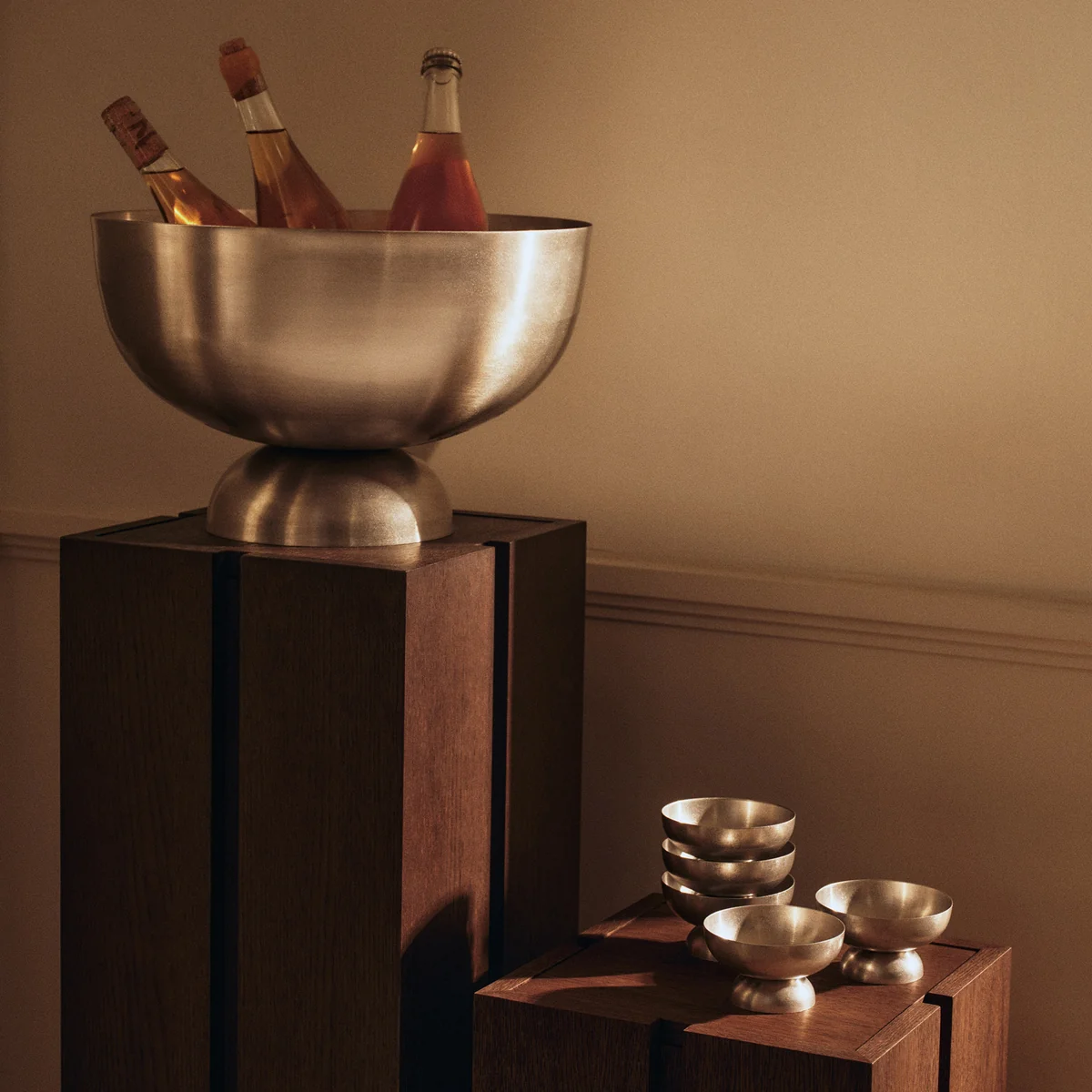 Ferm Living - Tumbled Dessert bowl, stainless steel