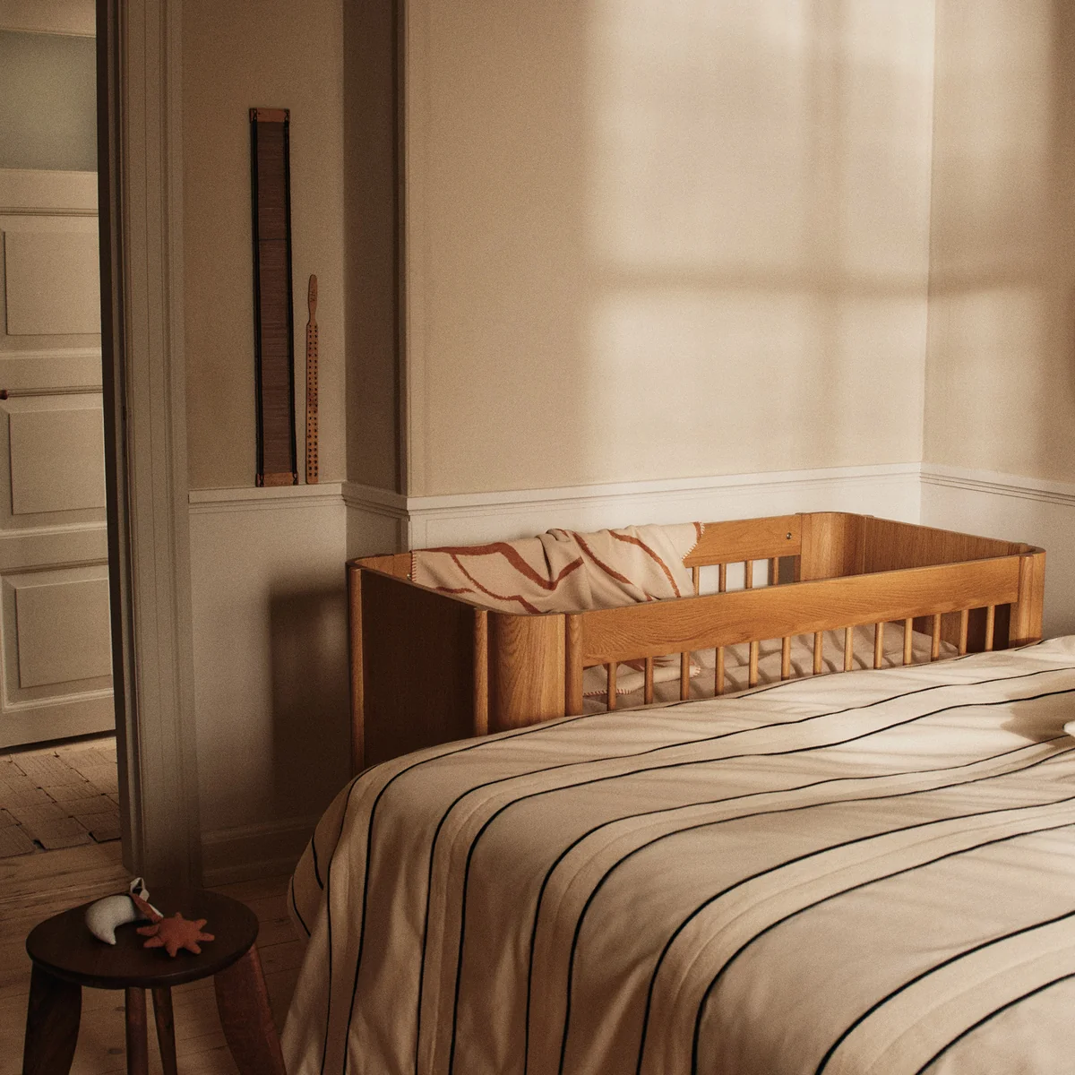 Ferm Living - Tilu Baby crib, 68 x 129 cm, natural oak