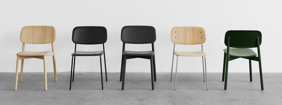 The soft moulded seat and backrests allow for "dynamic sitting". The corners of the extremely thin seat surface are bent away from the body allowing it to comfortably adapt to human movements.