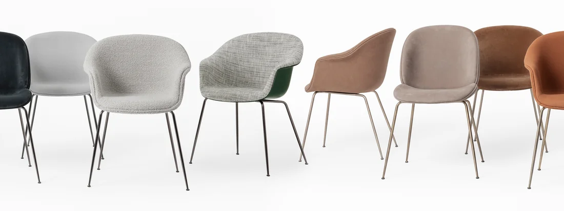 The Danish-Italian duo Stine Gam and Enrico Fratesi took the curved forms of bat wings as a model and designed the timeless, stylish Bat Chair.