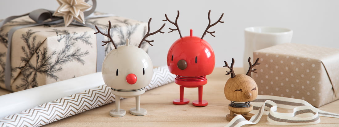The lovingly designed Christmas figures from Hoptimist are available in a wide variety of versions - whether as a snowman, Santa, as a reindeer, or more.