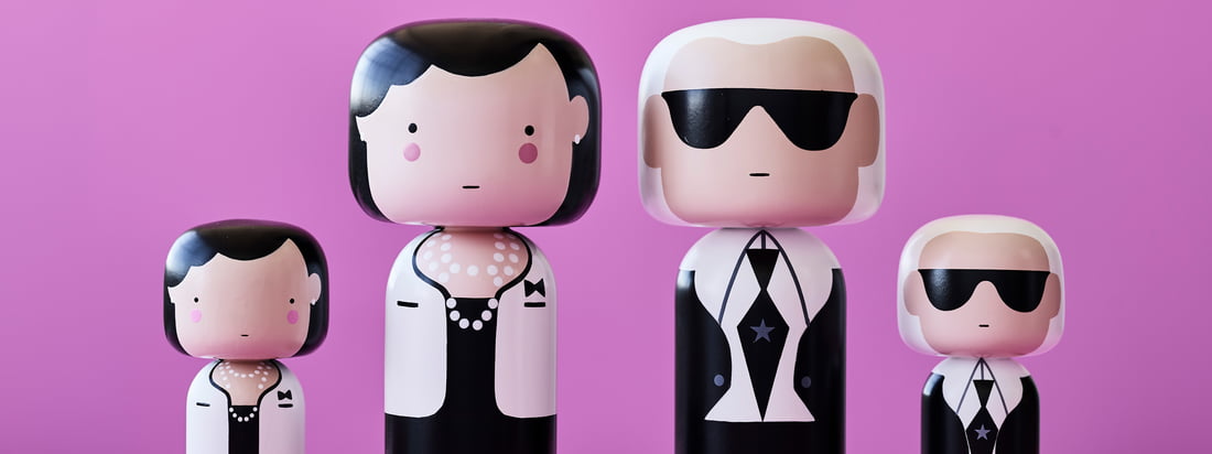 Whether Coco Chanel or Karl Lagerfeld - the Sketch Inc. figures by Lucie Kaas are available in several designs and sizes and are all elaborately hand-painted.