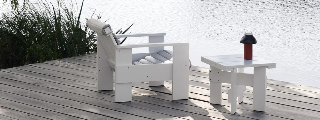 Back in 1934, Gerrit Rietveld's first Crate collection was made from surplus wooden crates. The new edition of the series comes with the same aesthetic strength and architectural sense.