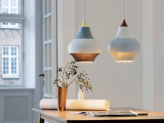 The Cirque pendant lamp by designer Clara von Zweigbergk for Louis Poulsen is reminiscent at first glance of cotton candy and colourful fairground items.