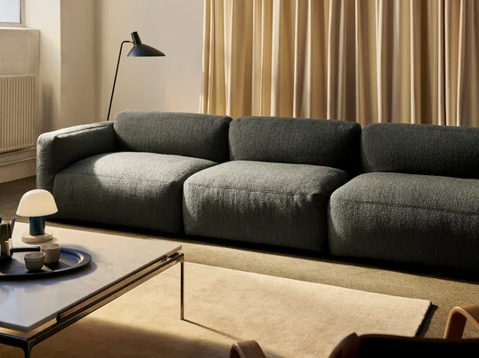 This adaptation offers an even softer seating experience and has a removable cover that extends the life of the sofa. Van Vliet describes his work as creating a world within a world, and Develius has evolved into a mature concept.