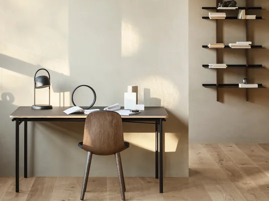 With its airy, youthful expression, the Taffel dining table from Eva Solo is ideal for people with limited space who may want to use it as a kitchen table and desk.