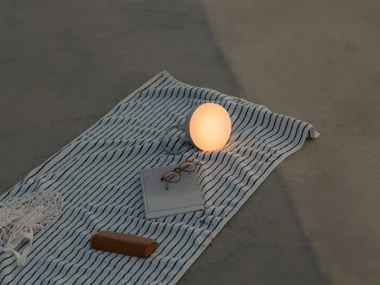 Cord sideboard, natural cord, white pigmented oak / oiled