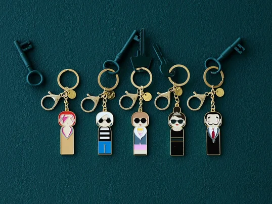 The Sketch Inc. key ring from Becky Kemp for Lucie Kaas is a great decoration on any key ring and a nice gift idea for various occasions.