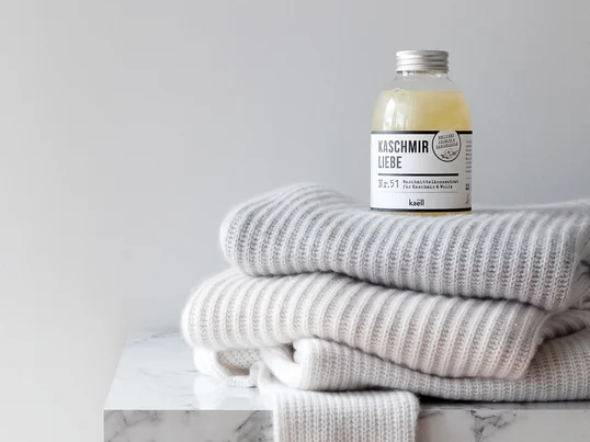 Kaëll's Kaschmirliebe detergent concentrate for cashmere & wool is designed to meet the specific needs of cashmere and wool.