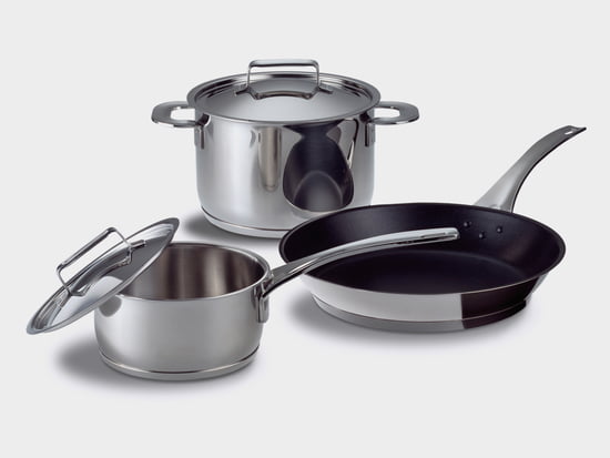 5pcs Food Grade Stainless Steel Pot Set High Grade Practical Soup