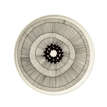 marimekko　CO-CREATED トレイ　marimekko Marimekko Unikko Large Round Tin Tray - Marimekko Serving Trays