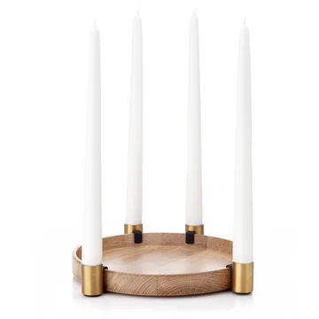 Applicata - Luna Candleholder, brass