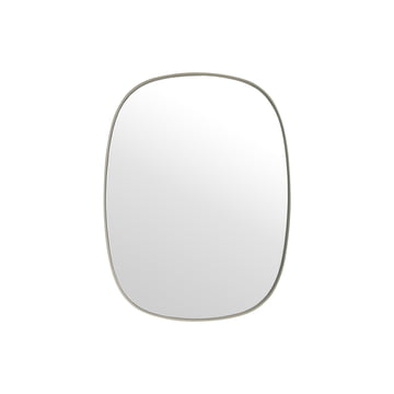 Framed Mirror Small Taupe/Taupe Glass - Muuto - Buy online