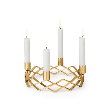 Gold Plated Advent Candelabra by Rosendahl