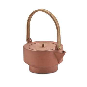 Edge Teapot by Skagerak in Terracotta