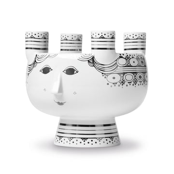 Lucia Candleholder by Bjørn Wiinblad H 15 cm in Silver