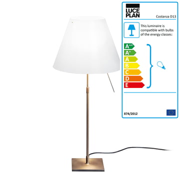 Costanza table lamp by Luceplan