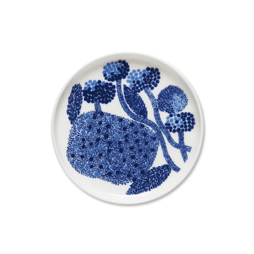 The Marimekko - Oiva Mynsteri round Ø 13.5 cm, blue / white