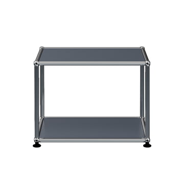 The USM Haller - Side Table, 52.3 x 41.8 cm, Anthracite Grey (RAL 7016)