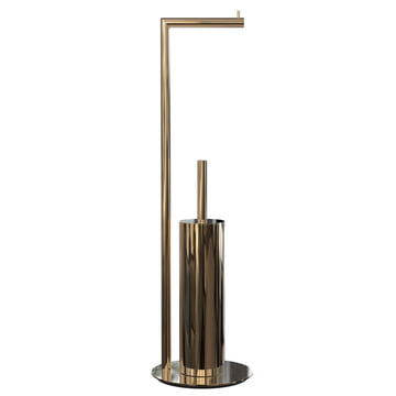 copper effect toilet roll holder