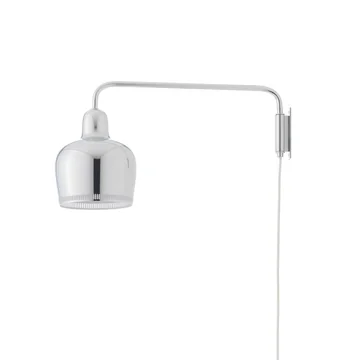 A330S Golden Bell chrome wall lamp from Artek
