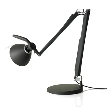 Fortebraccio Desk lamp D33N.100 from Luceplan of black